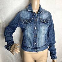 Vintage Bubblegum Button Jean Jacket