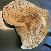 Hurley  Floppy Sun Hat Staw Natural Fiber Weaved