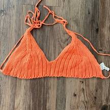 Orange Crotchet Bralette