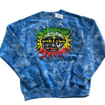 Sublime  Sweatshirt Womens Small Blue Tie Dye Graphic Front Long Sleeve Crewneck