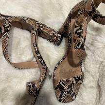 Snakeskin Heel