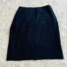 Banana Republic Black Striped Pencil Skirt Size 0