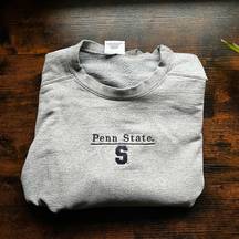 Vintage Penn State Embroidered Crewneck Sweatshirt