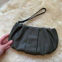 Vera Wang Messina Wristlet Wallet Purse Clutch Olive Green