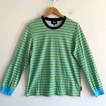 Green & Blue striped shirt. Excellent condition.