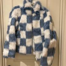 Fuzzy Blue / White Jacket!