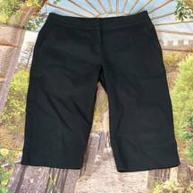 EILEEN Fisher black Bermuda shorts size small