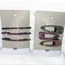 BP NEW  Nordstrom Rhinestone Jewel Multi Hair Clips And Hair Pins Barrettes ~