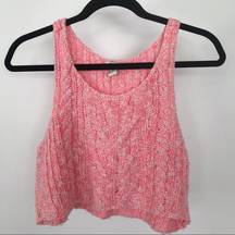 Forever 21  neon pink knit cropped tank top S