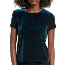 teal velvet t shirt