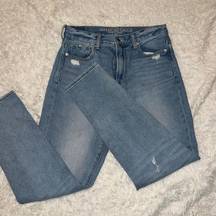 American Eagle  size 4 Mom Jean with Distressing