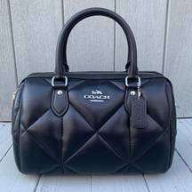 Coach  Black Rowan Satchel Crossbody Bag