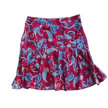 American Living Size 12 Red Western Paisley Print Midi Skirt