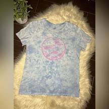 Vans  blue tie dye washed t shirt sz small