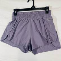 Paragon Women's M Purple Athletic Shorts Nylon Spandex Gym Fitness