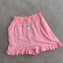 Pink Blush hot pink ruffle shorts