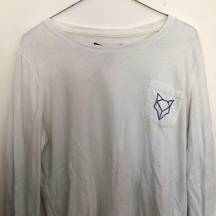 Women's White Longsleeve Prince & Fox Logo Top