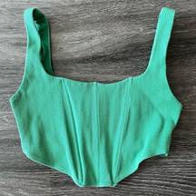 Princess Polly  Kaeshia Rib Bustier Green