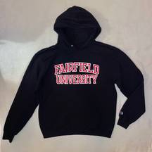 Collegiate Outfitters Fairfield University Black Hoodie Sweatshirt size Large