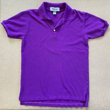 Brad Richards Royal Purple 1980s Fitted Polo Size S