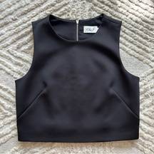 Eliza J Black Sleek Modern Workwear Office Business Casual Tank Size 6