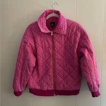 WILD FABEL HOT PINK JACKET QUILTED 100% COTTON WOMENS JACKET  XS - MEDIUM