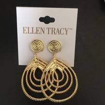 New Ellen Tracy Snail Posts and layered Hoops Ear