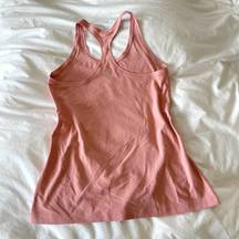 Lululemon Womens Athletic Pink Long Racerback Tank Top