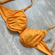 [kittenish] padded underwire bikini top- Goldenrod color size small