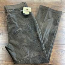 Woolrich Westridge Women Saddle Pant Sz 14‎  Leather Look Pockets Brown NWT $70