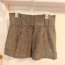 WILL NOT TAKE LESS Cremieux Tweed Paperbag Shorts