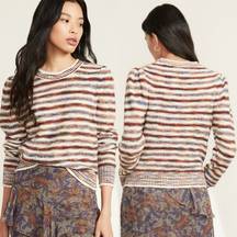 NWT VERONICA BEARD RAISSA CREW NECK PULLOVER IN STRIPE