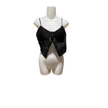 Princess Polly  Black Cutout Crop Top