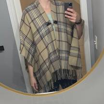 Plaid Poncho