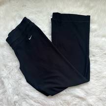 Nike Dri-Fit Black Flare Leg Sweatpants Size Medium