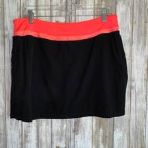 Orange Banded Black Skort