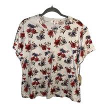 Stella Tweed floral crew neck t-shirt - 1X