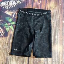 Under Armour  heat gear compression high rise bike shorts size small