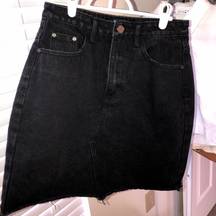 black denim skirt- US size 4 Tall