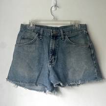 Wrangler Vintage  Cut Off Denim High Waist Jean Shorts 30"