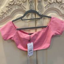 Zara Pink Swimwear Top