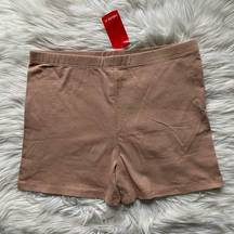 Forever 21 F21 beige bike shorts