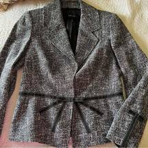 ESCADA Twill Blazer with Bow SIZE 40 wool blend y2k clueless old money