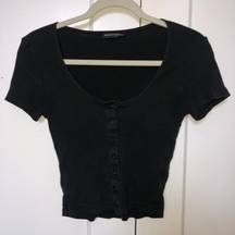 Brandy Melville Black Zelly Top