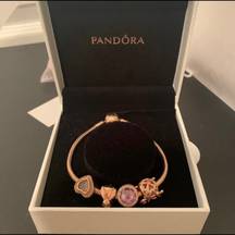 Pandora  Rose Gold Charm Bracelet