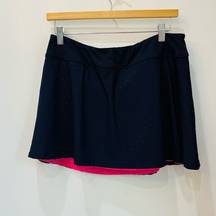 FILA Fils tennis skort navy blue and pink skirt size XL active