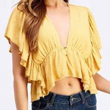 Stories Mustard Yellow Top