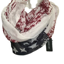 Falls creek Americana flag fashion scarf infinity casual outdoor wear scarf