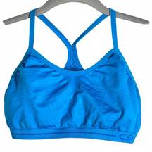 Racerback Sports Bra Turquoise Blue Size Small