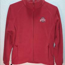 Columbia NCAA Ohio State Buckeyes  Fleece full zip jacket with zip pickets size S